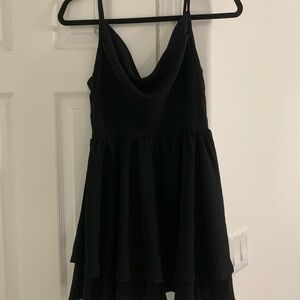 Elegant Black Sleeveless Romper